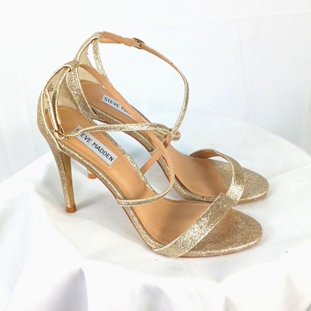 Steve Madden Gold Heeled Sandals